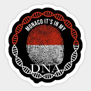 Monaco Its In My DNA - Gift for Monacan From Monaco Sticker